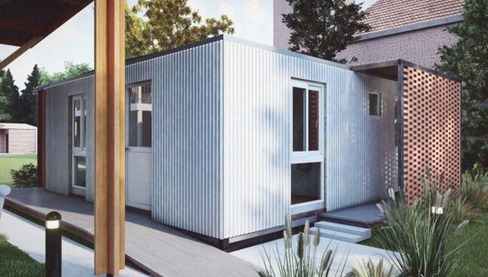 Obra-taller en vivo sobre construcción modular